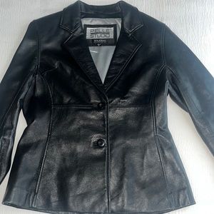 Wilson’s leather black blazer/ jacket